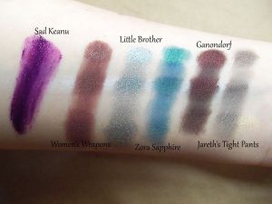 Swatches! Pixie Epoxy on top, NYX Milk in the middle, primer on the bottom.